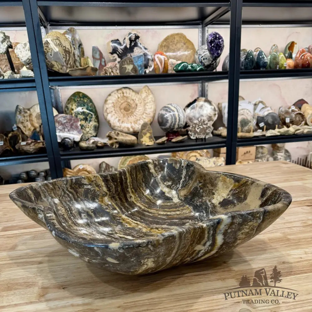 Reserve Moroccan Chocolate Onyx Statement Bowl 22.5’’ - Bowl