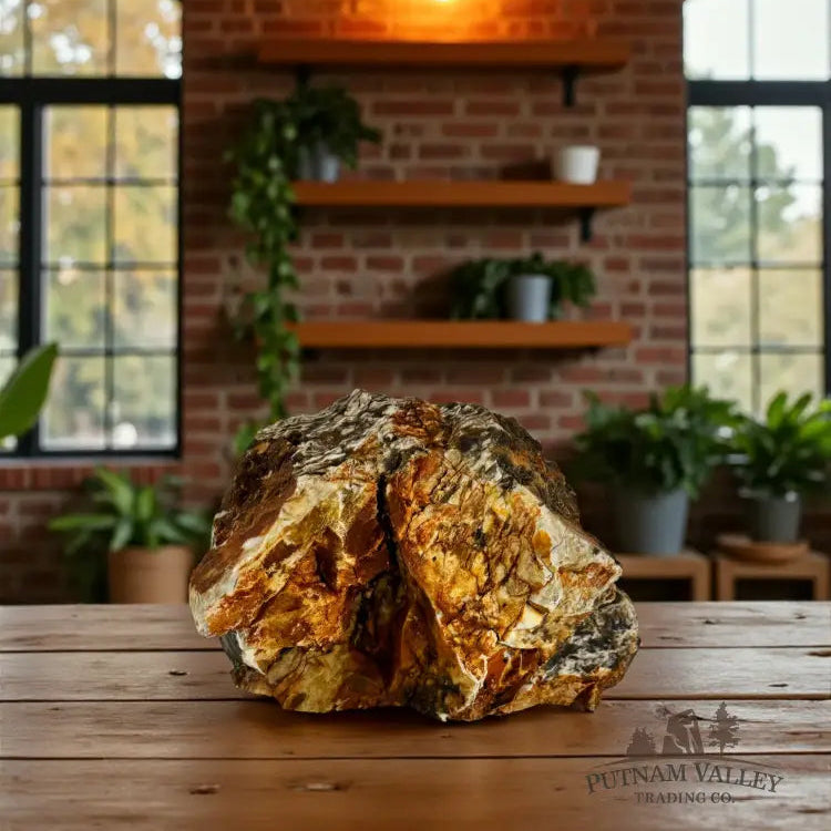 Petrified Australian Peanut Wood Freestanding Table Accent Sculpture