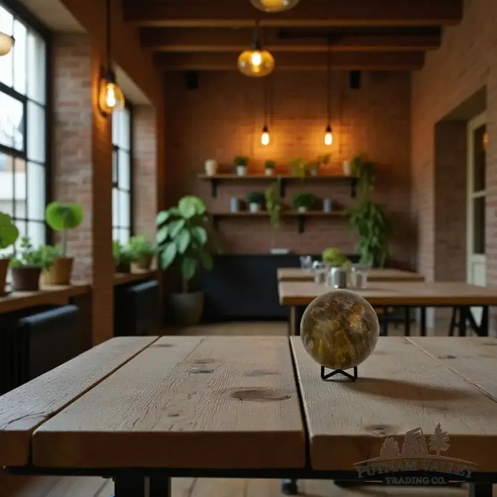 Reserve Petrified Wood Sphere 3.47" - Putnam Valley Trading Co.