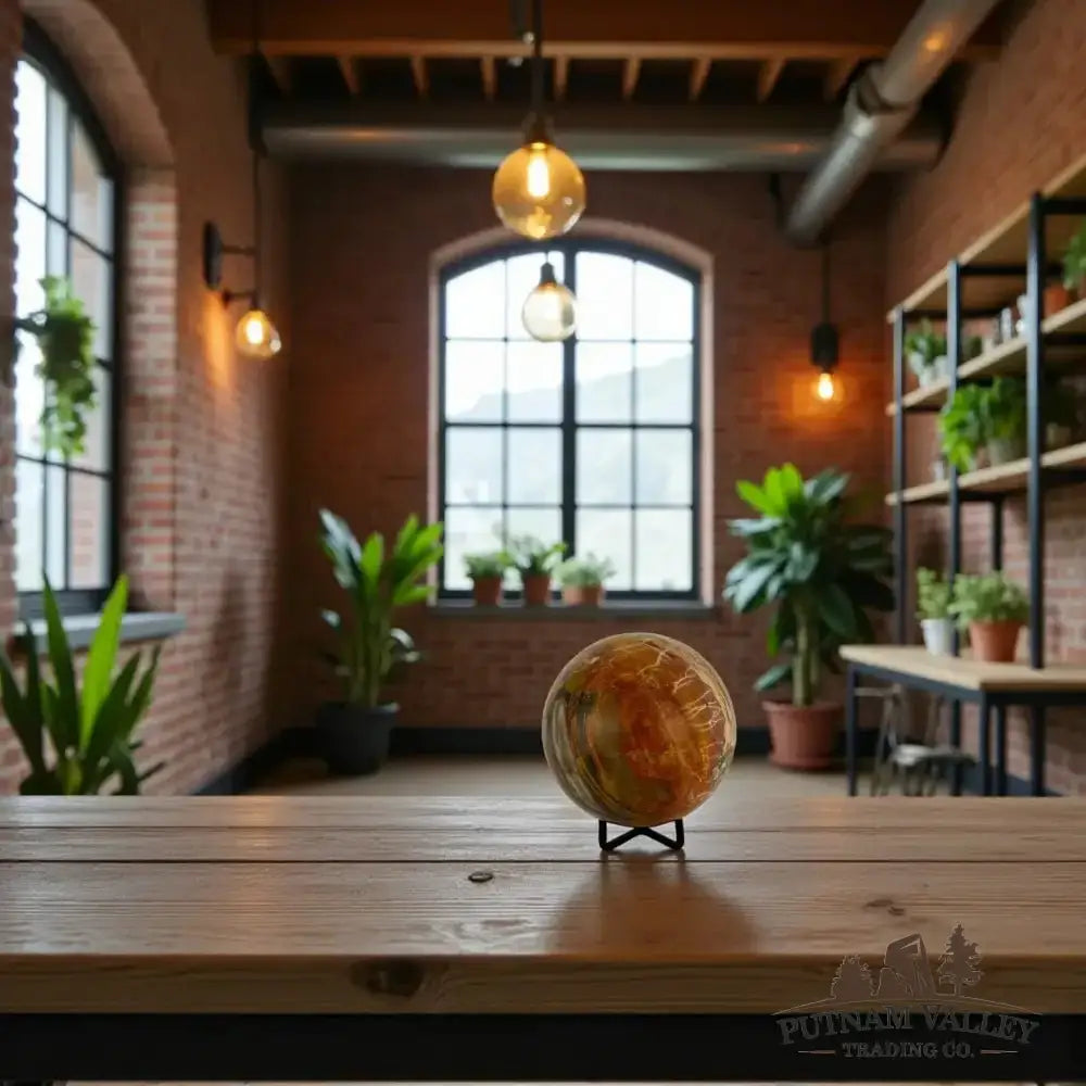 Reserve Petrified Wood Sphere 3.65" - Putnam Valley Trading Co.