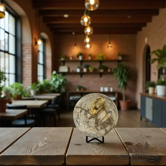 Reserve Petrified Wood Sphere 3.98" - Putnam Valley Trading Co.