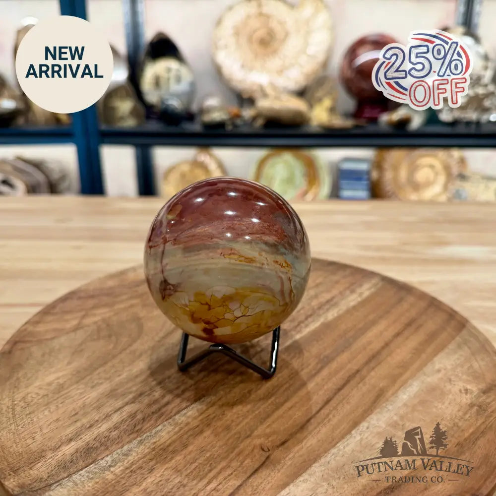 Reserve Polychrome Jasper Sphere 3.38’’ - Sphere
