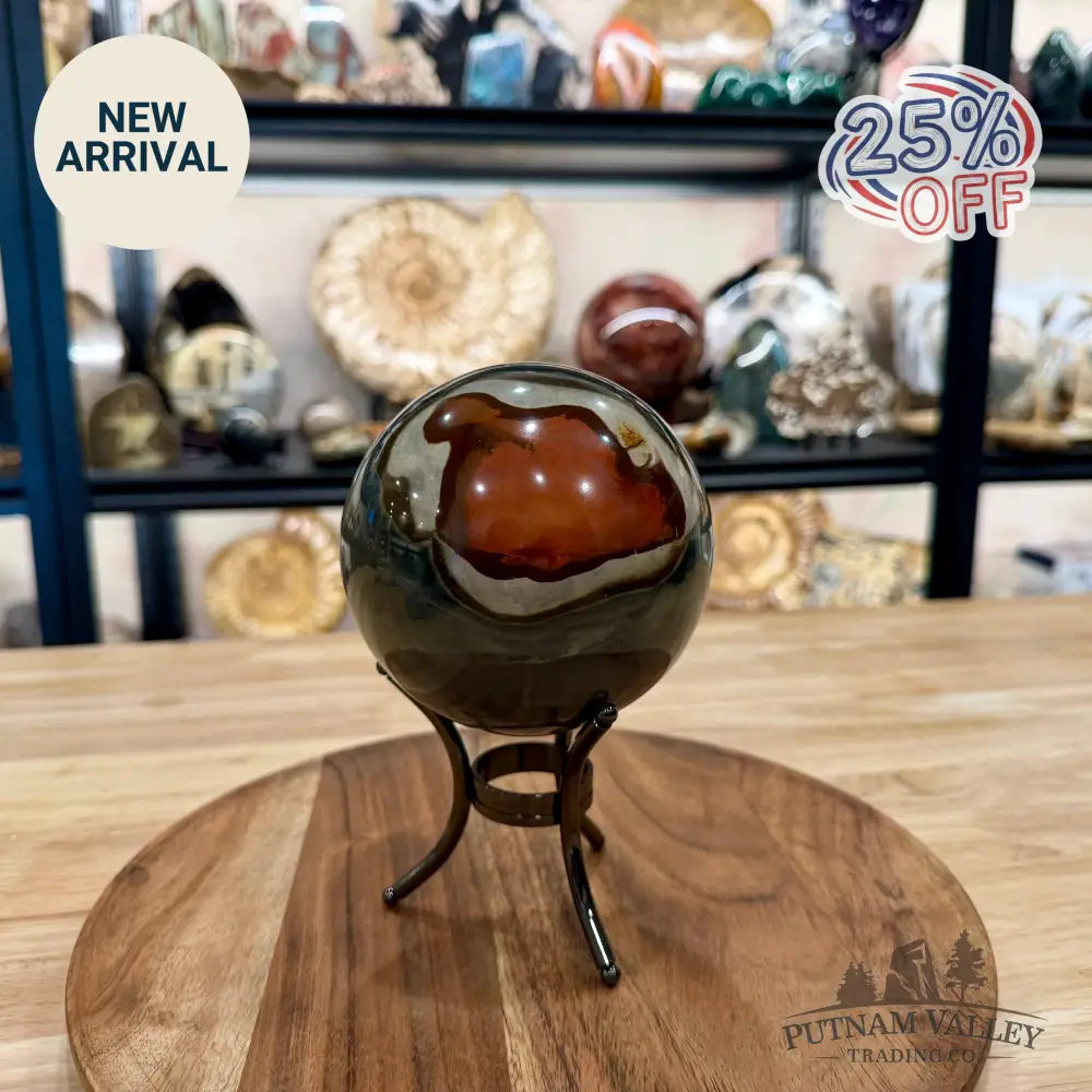 Reserve Polychrome Jasper Sphere 4.38’’ - Sphere