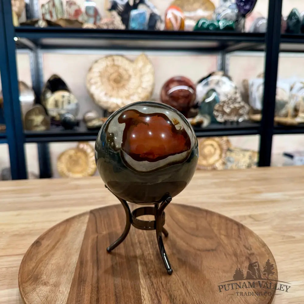 Reserve Polychrome Jasper Sphere 4.38’’ - Sphere