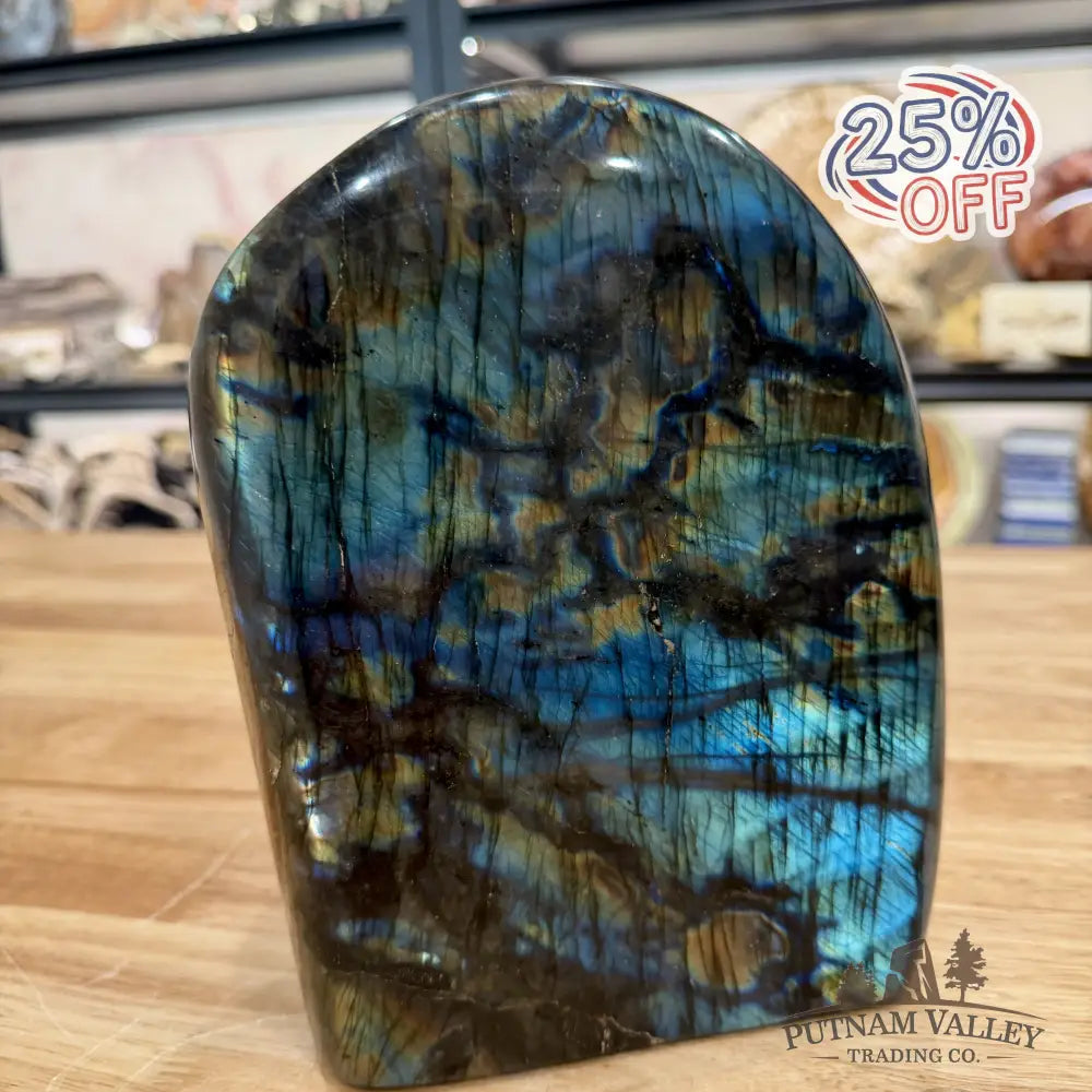 Reserve Rainbow Labradorite Table Accent 10’’ - Sculpture