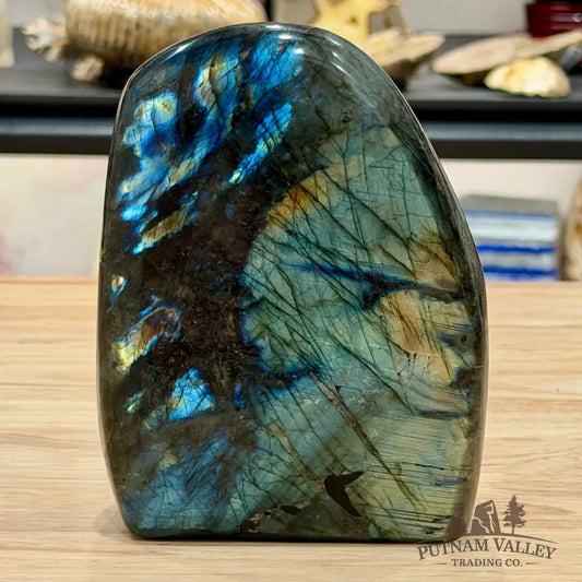 Reserve Rainbow Labradorite Table Accent 5.6’’ - Free Standing Accent