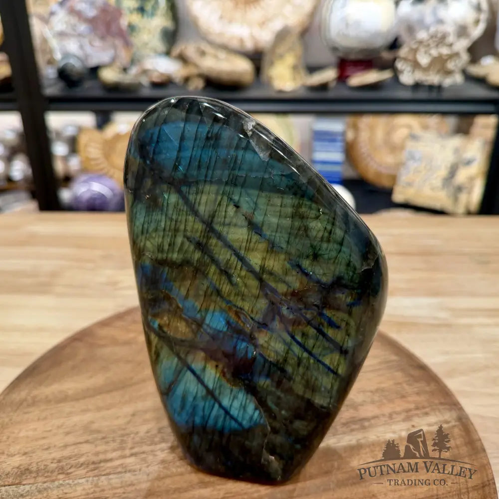 Reserve Rainbow Labradorite Table Accent 7.1’’ - Free Standing Accent