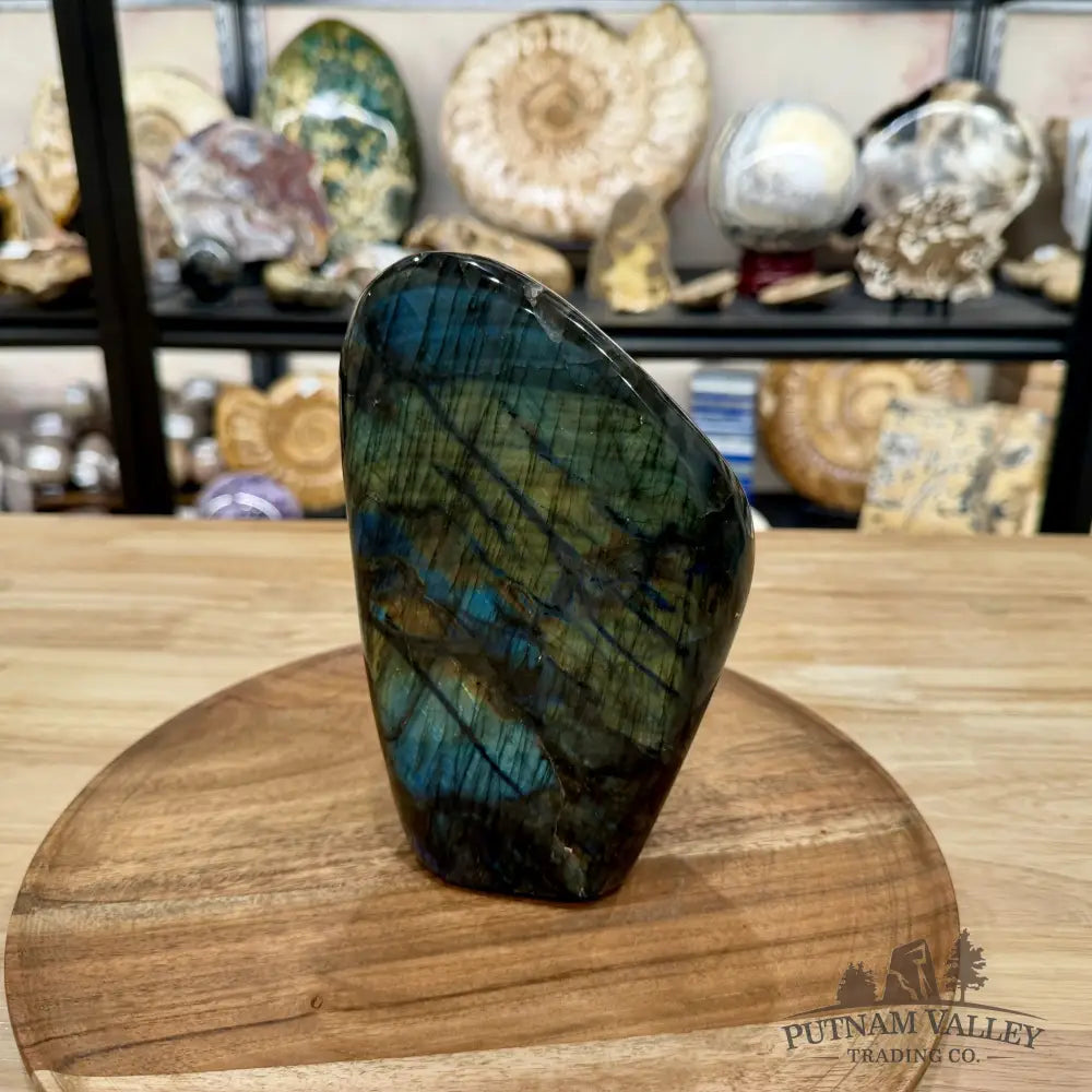 Reserve Rainbow Labradorite Table Accent 7.1’’ - Free Standing Accent