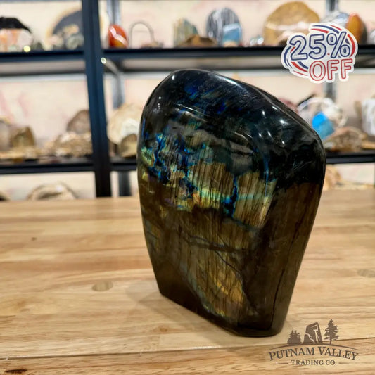 Reserve Rainbow Labradorite Table Accent 7.4’’ - Sculpture