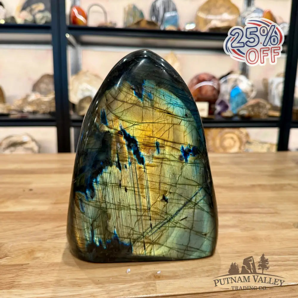Rainbow Labradorite Table Accent 8.07’’ - Sculpture