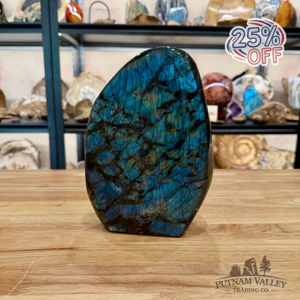 Reserve Rainbow Labradorite Table Accent 8.5’’ - Sculpture