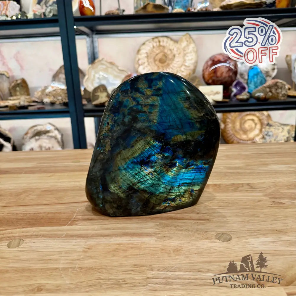 Reserve Rainbow Labradorite Table Accent 9.5’’ - Sculpture