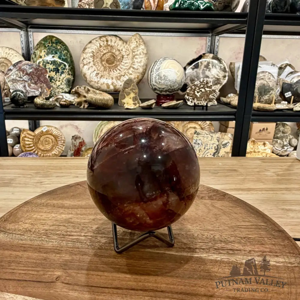 Reserve Red Fire Quartz Sphere 3.69’’ - Sphere