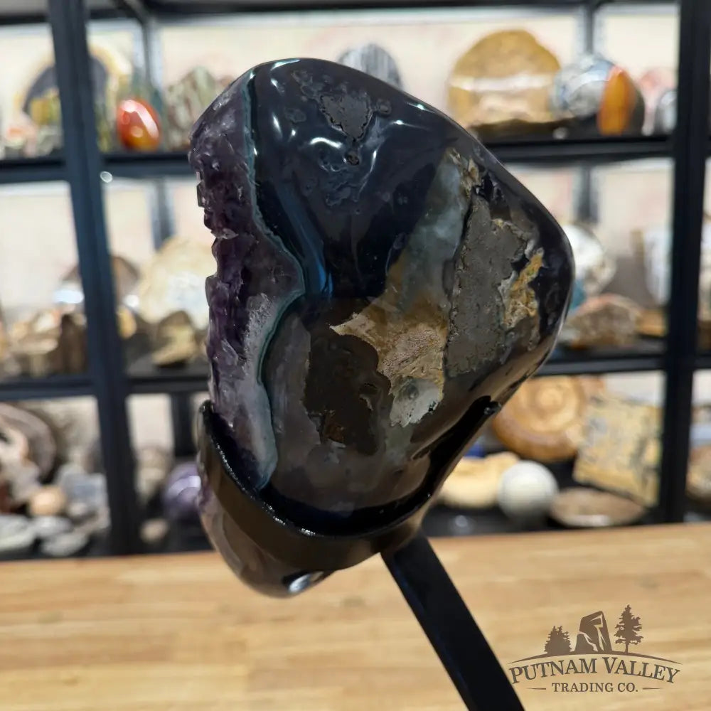 Amethyst Geode + Stand 14.5’’ - Accent