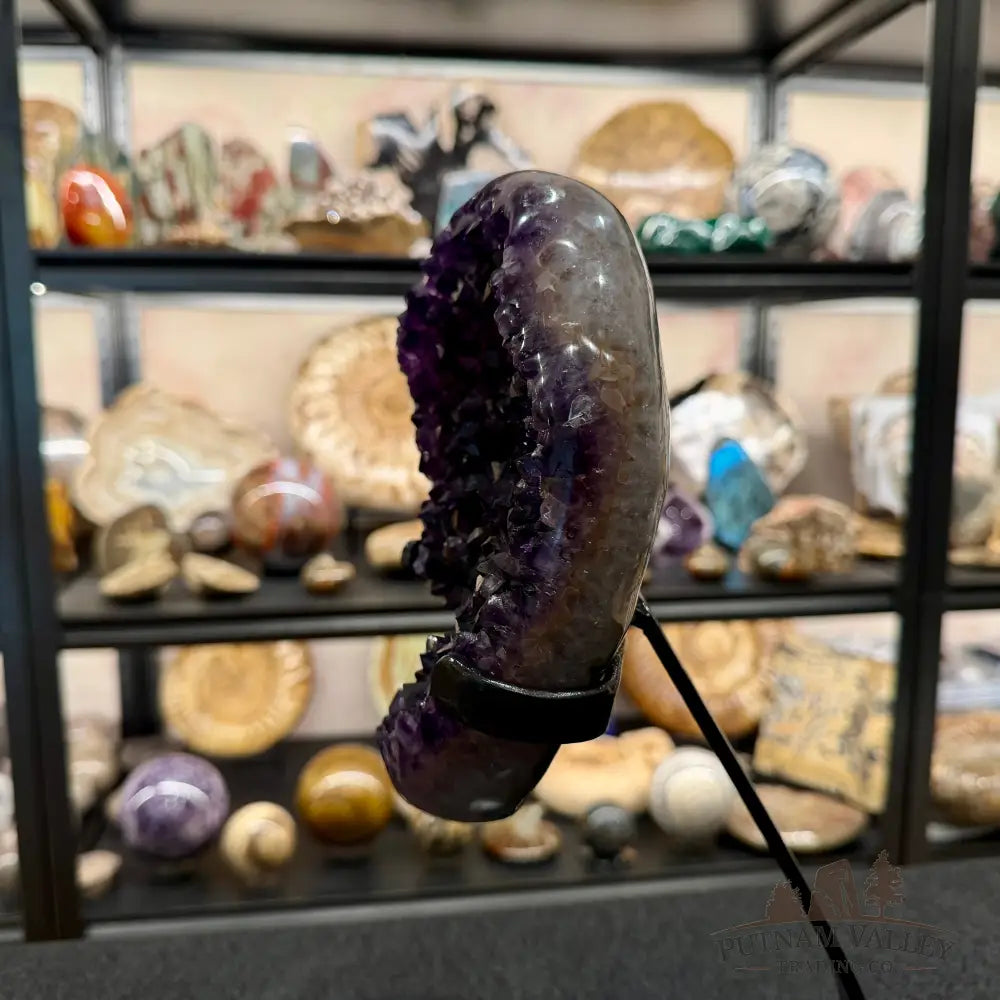 Reserve Uruguayan Amethyst Geode + Stand 14.5’’ - Accent