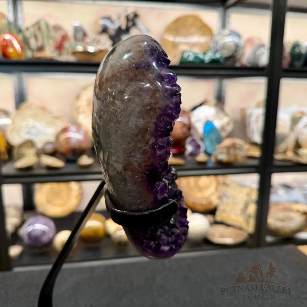 Reserve Uruguayan Amethyst Geode + Stand 14.5’’ - Accent