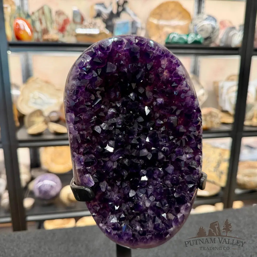 Reserve Uruguayan Amethyst Geode + Stand 14.5’’ - Accent