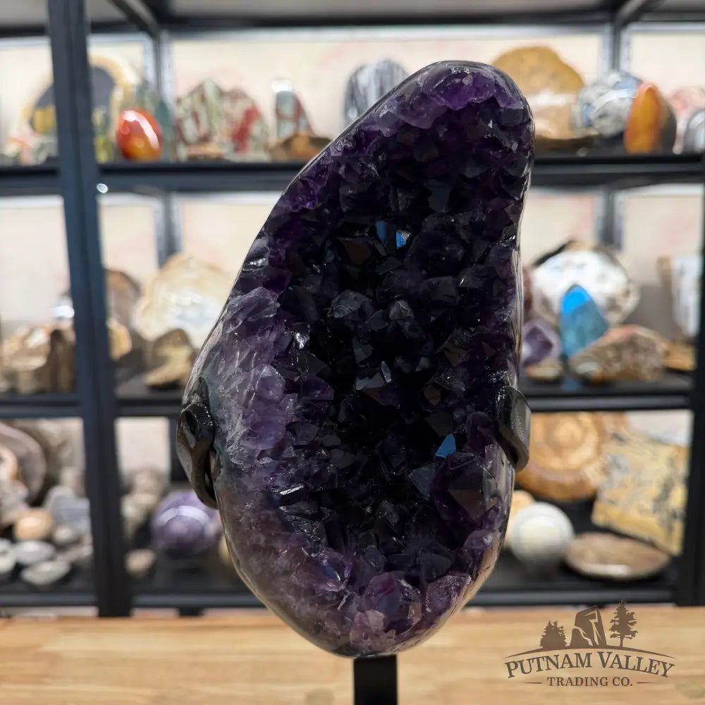 Amethyst Geode + Stand 14.5’’ - Accent