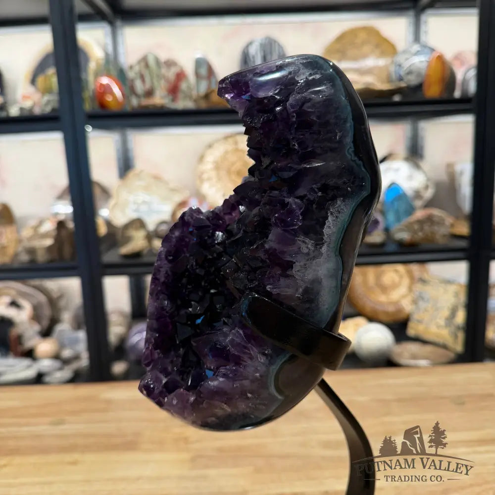 Amethyst Geode + Stand 14.5’’ - Accent