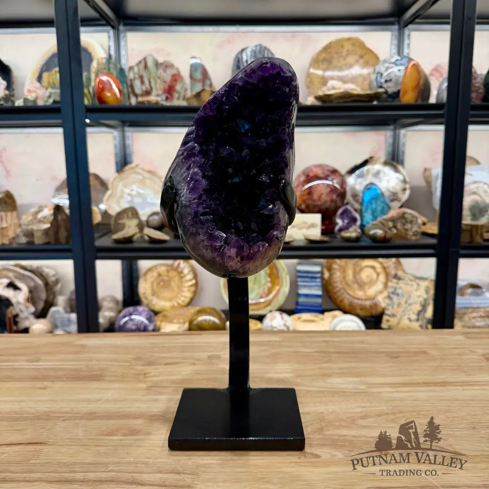 Amethyst Geode + Stand 14.5’’ - Accent