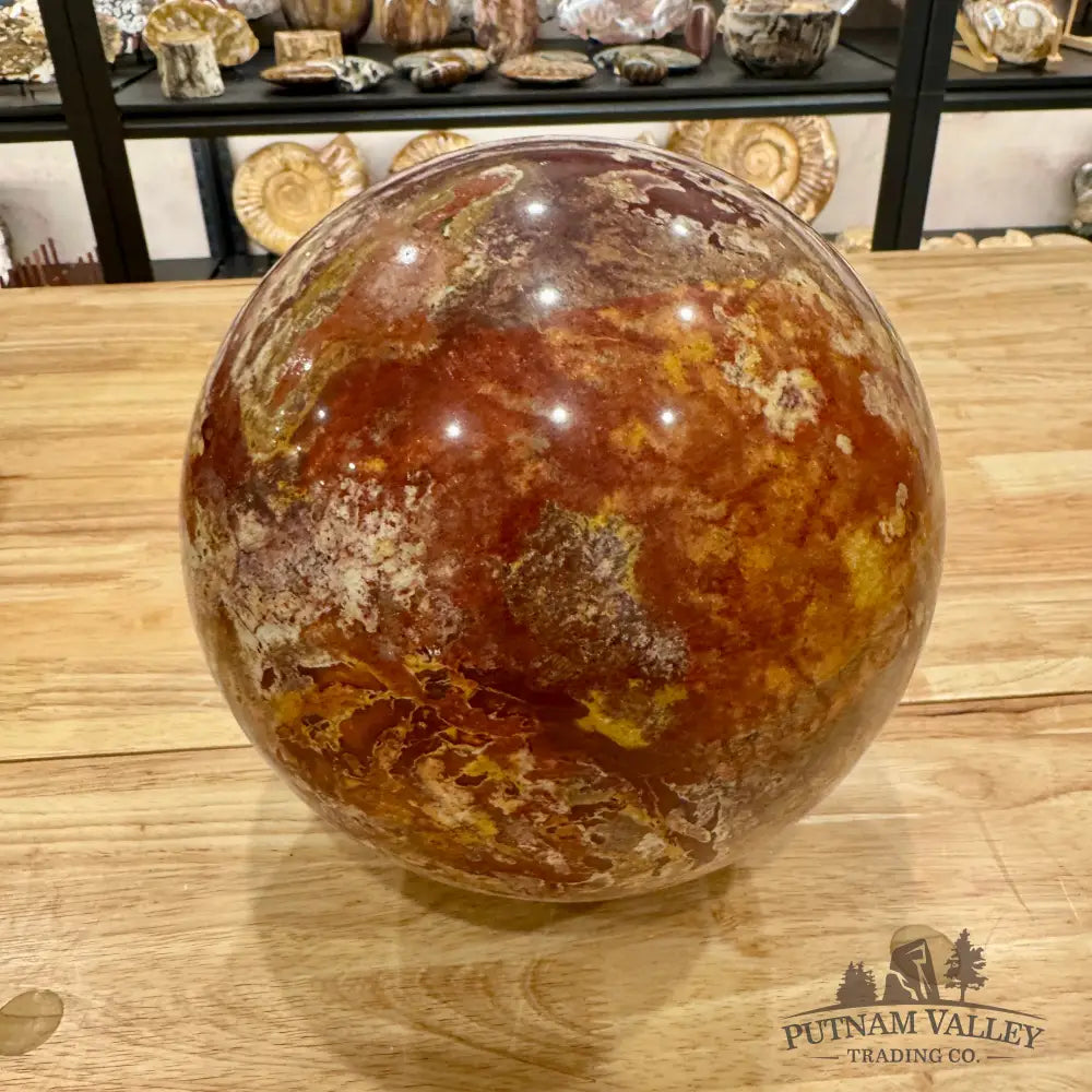 Reserve Van Gogh Jasper Sphere 8’’ Sphere