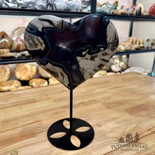 Reserve Volcano Agate Heart 12.75’’ Heart