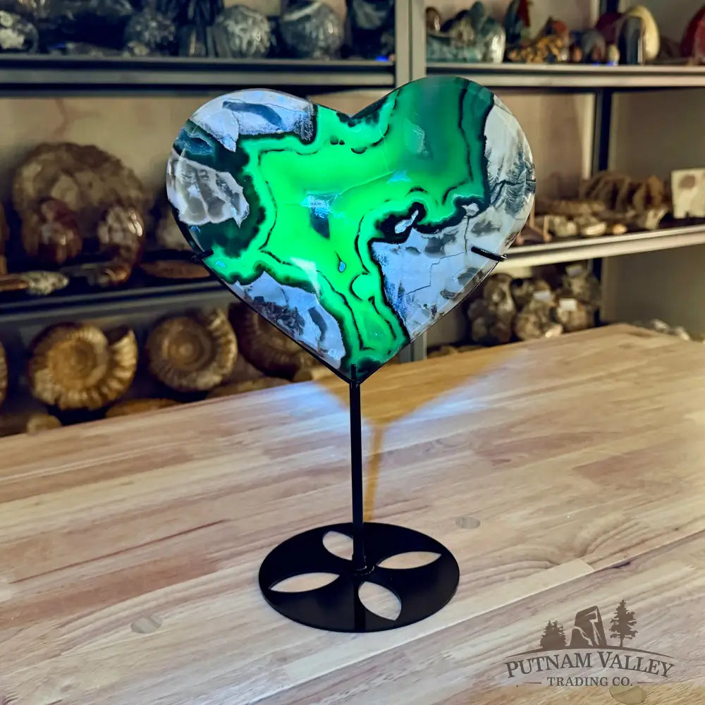 Reserve Volcano Agate Heart 12.75’’ Heart