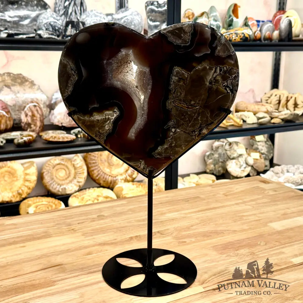 Reserve Volcano Agate Heart 17.5’’ Heart