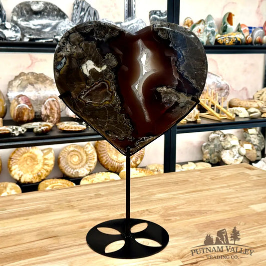 Reserve Volcano Agate Heart 17.5’’ Heart