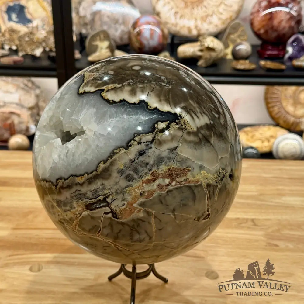 Reserve Volcano Agate Sphere 9.2’’ Sphere