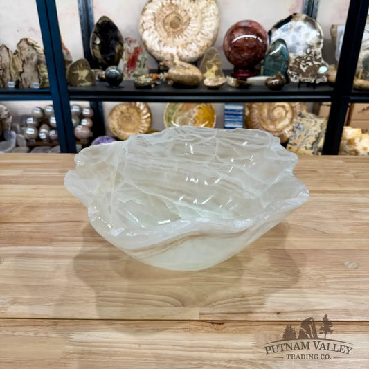 Reserve White Mexican Onyx Bowl 15’’ - Bowl
