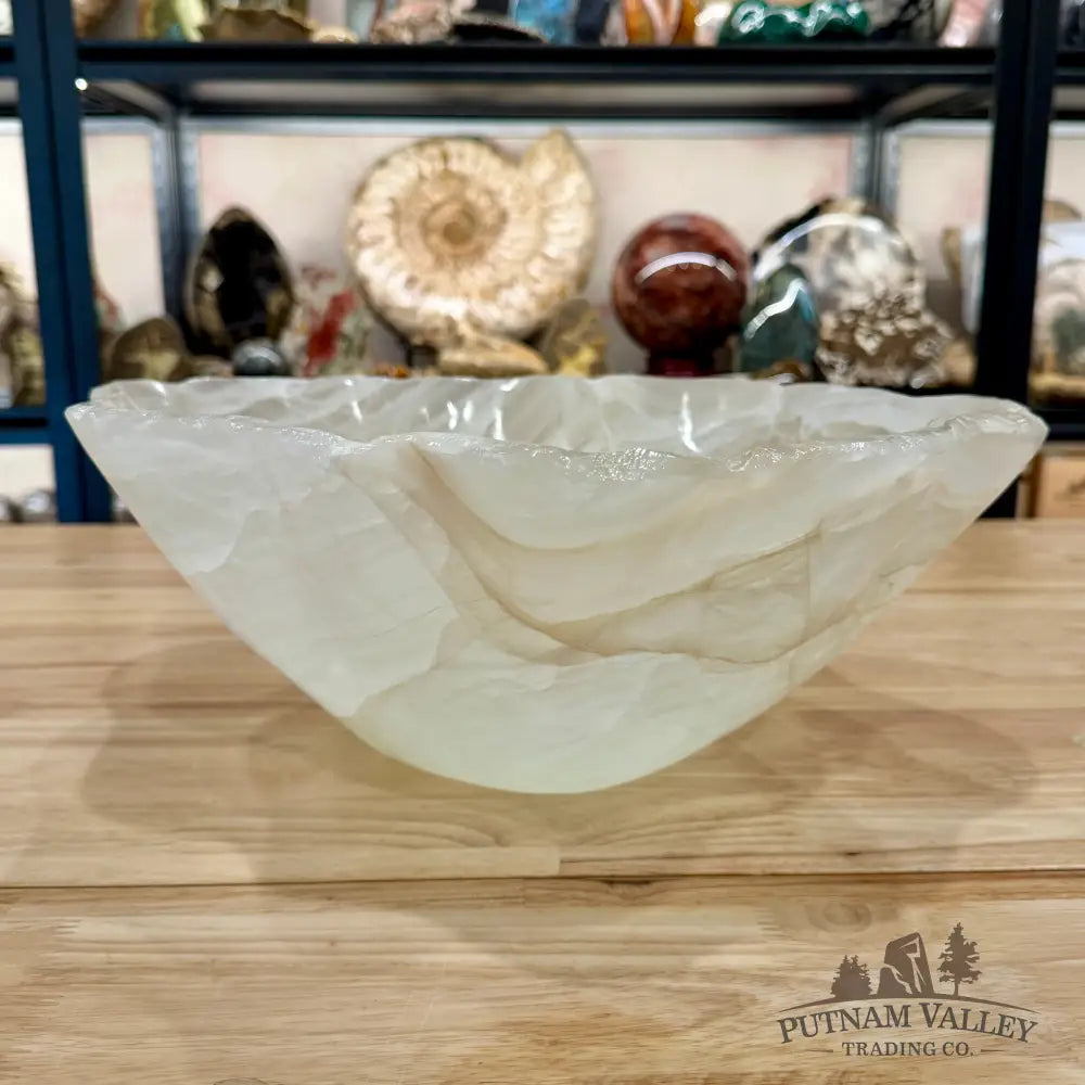Reserve White Mexican Onyx Bowl 15’’ - Bowl