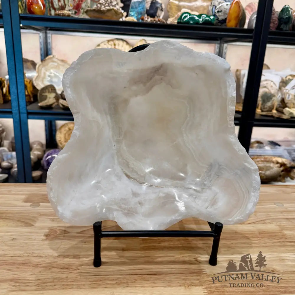 White Mexican Onyx Rustic Bowl 14’’ - Bowl