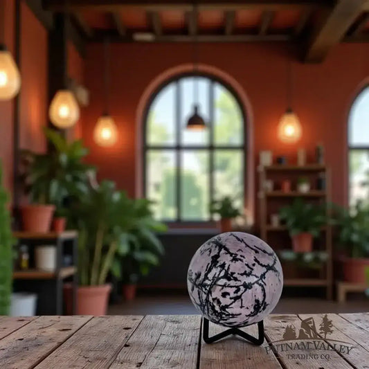 Rhodonite Sphere 2.55" - Putnam Valley Trading Co.