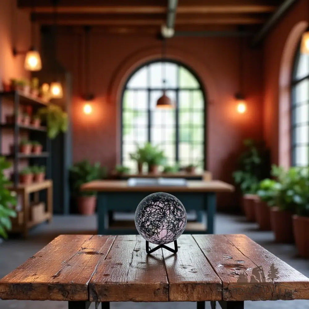 Rhodonite Sphere Sphere