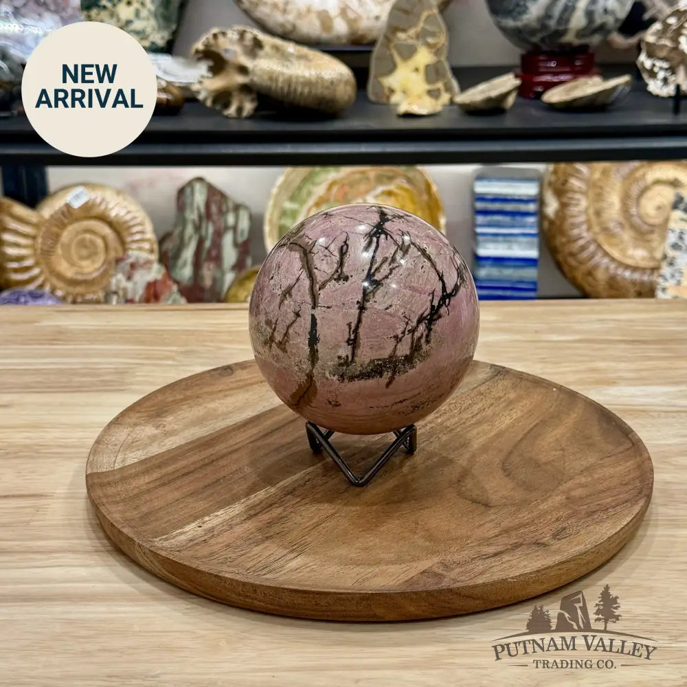 Rhodonite Sphere 4.39’’ - Sphere