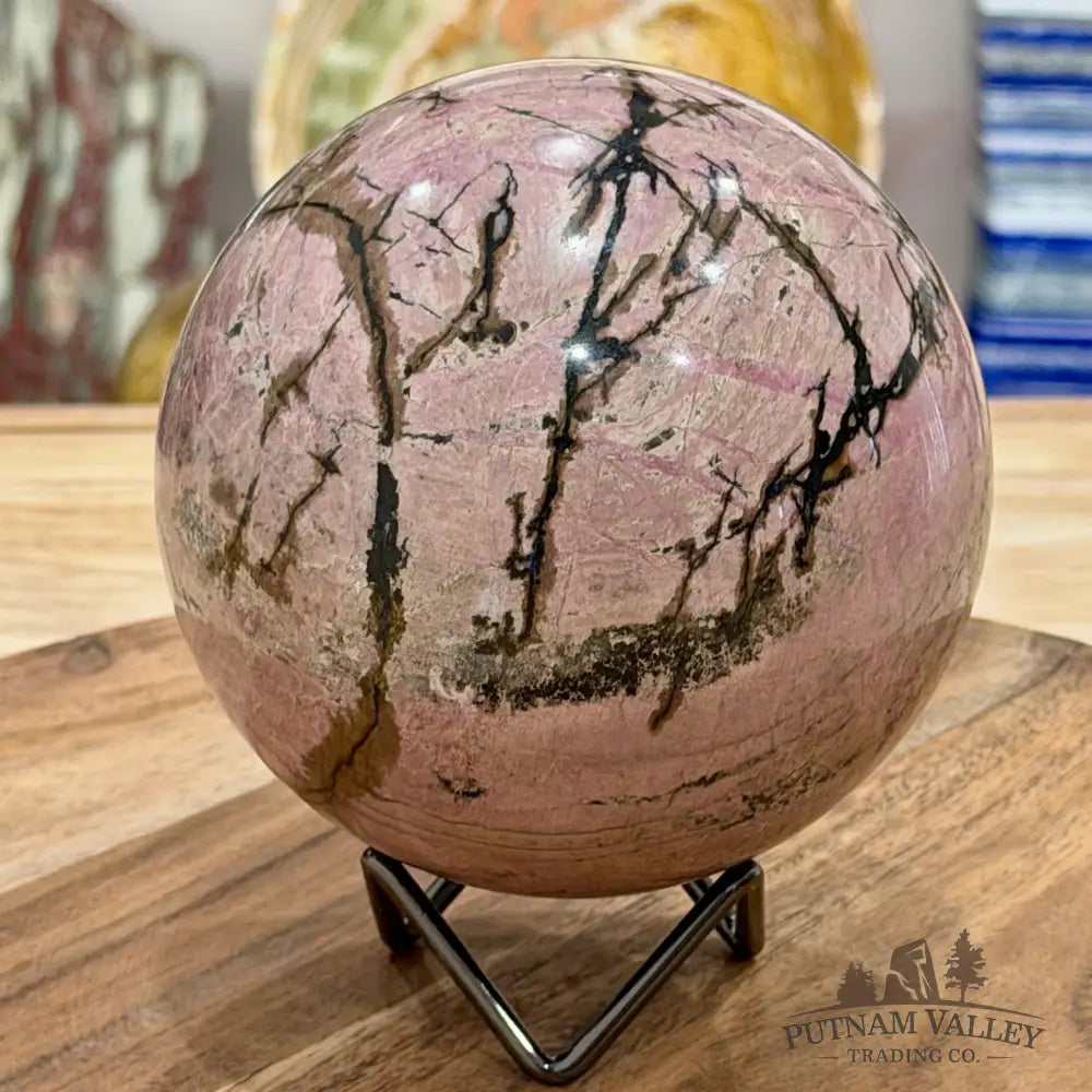 Rhodonite Sphere 4.39’’ - Sphere