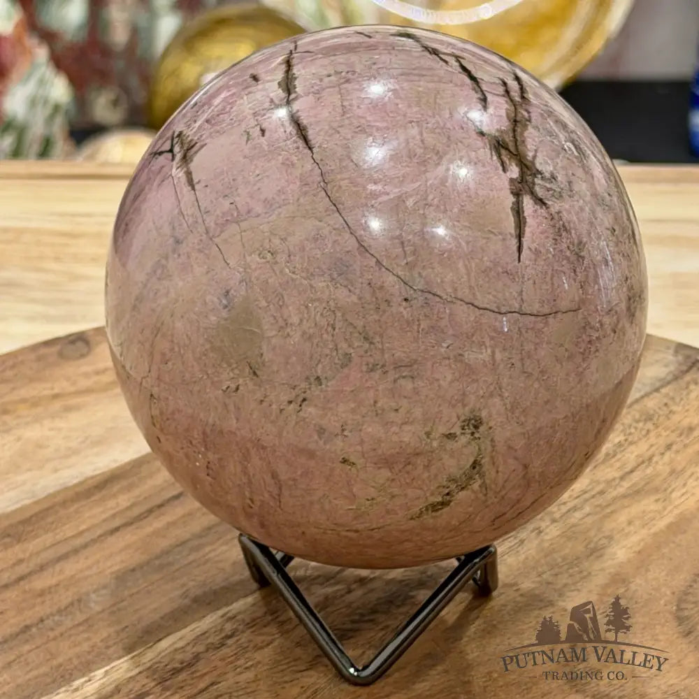 Rhodonite Sphere 4.39’’ - Sphere
