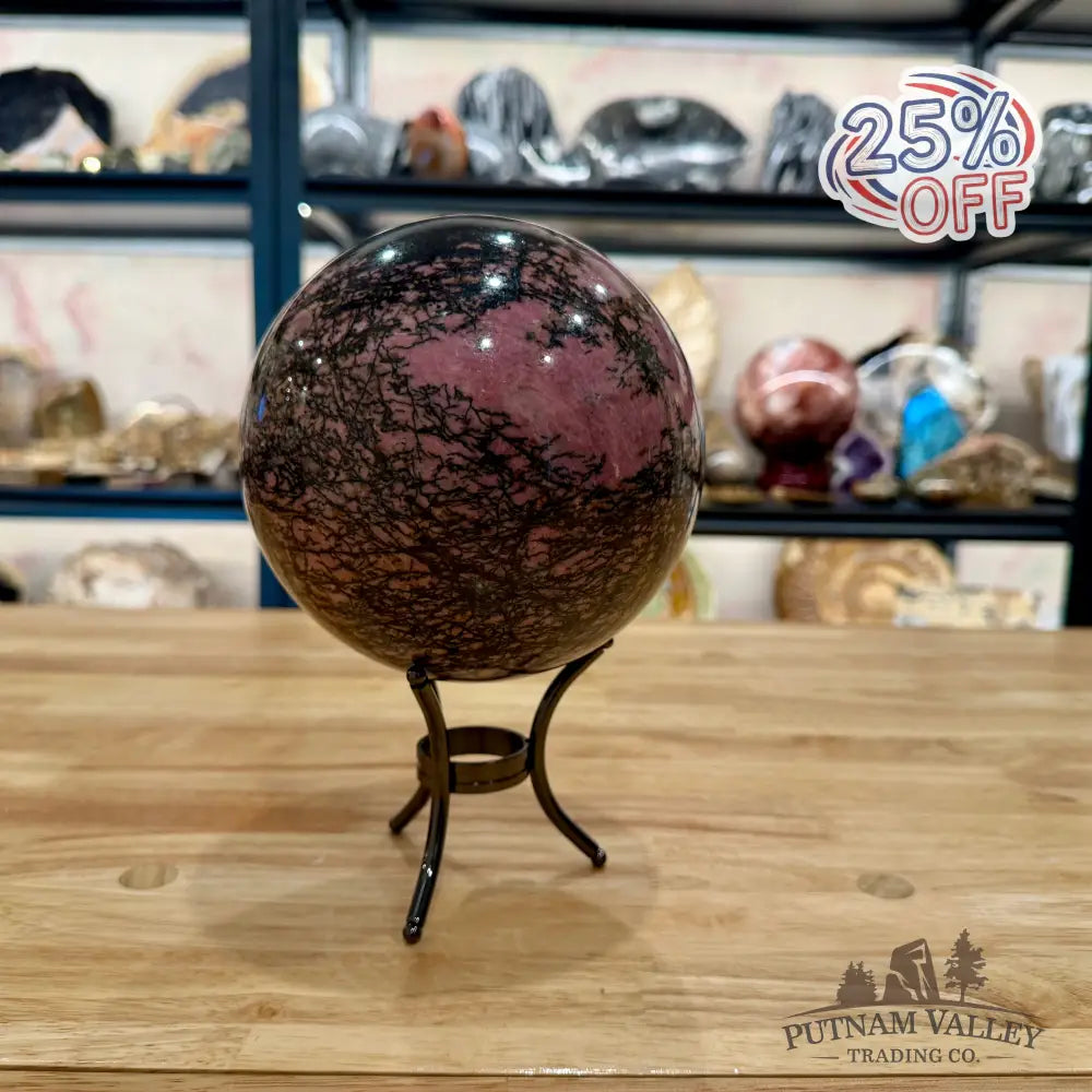 Rhodonite Sphere 5.91’’ Sphere