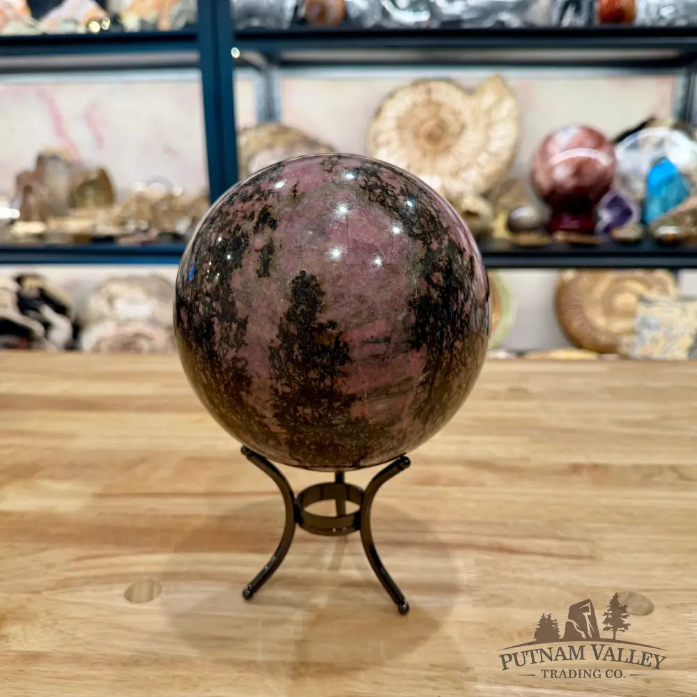 Rhodonite Sphere 5.91’’ Sphere