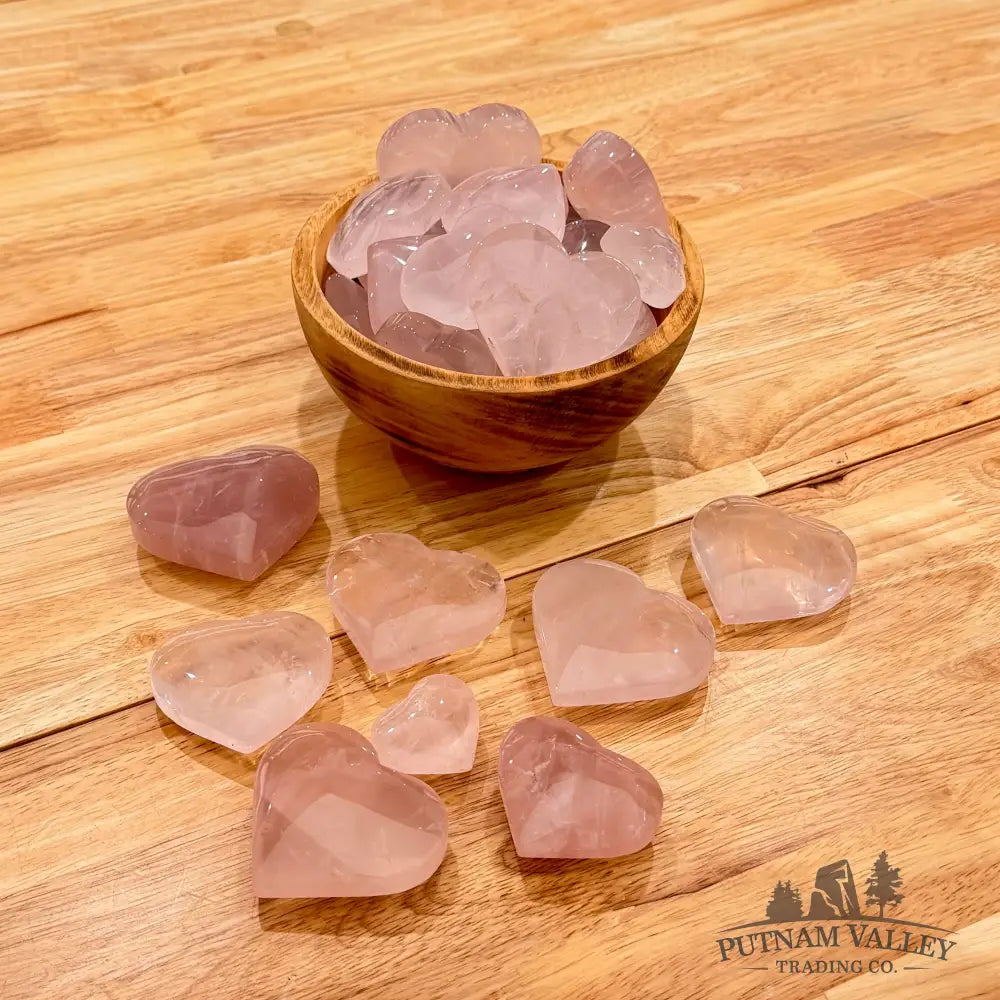 Rose Quartz Hearts Heart