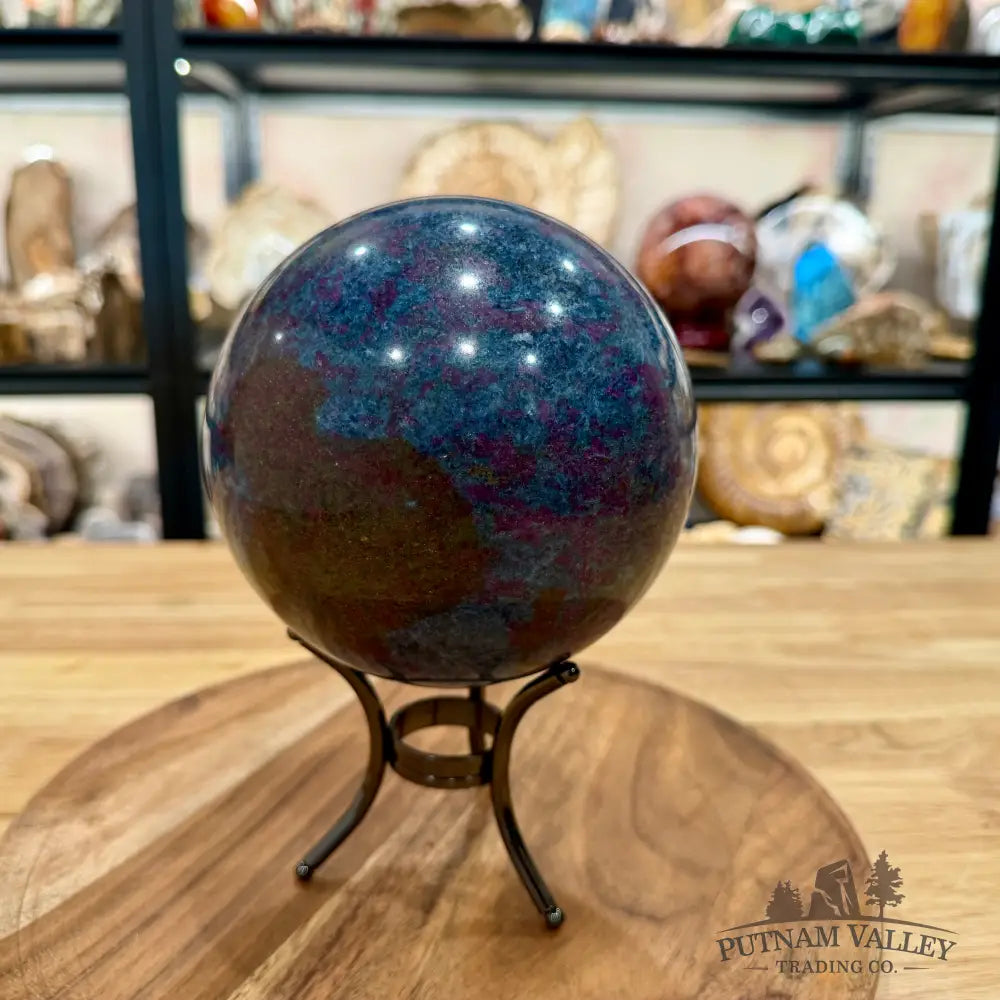Ruby in Fuchsite + Kyanite Sphere 5.33’’ - Sphere