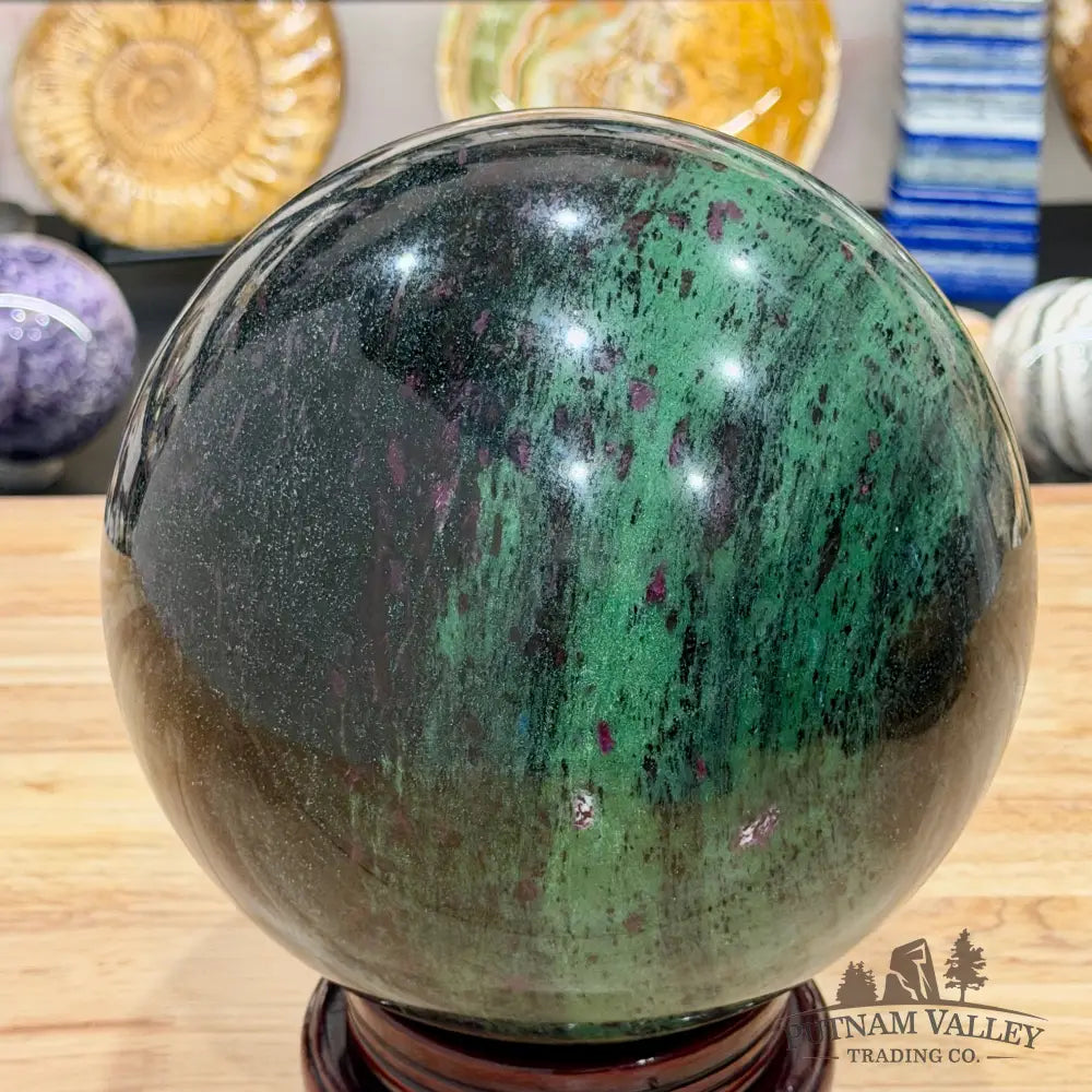 Ruby in Zoisite Sphere 8.3’’ - Sphere