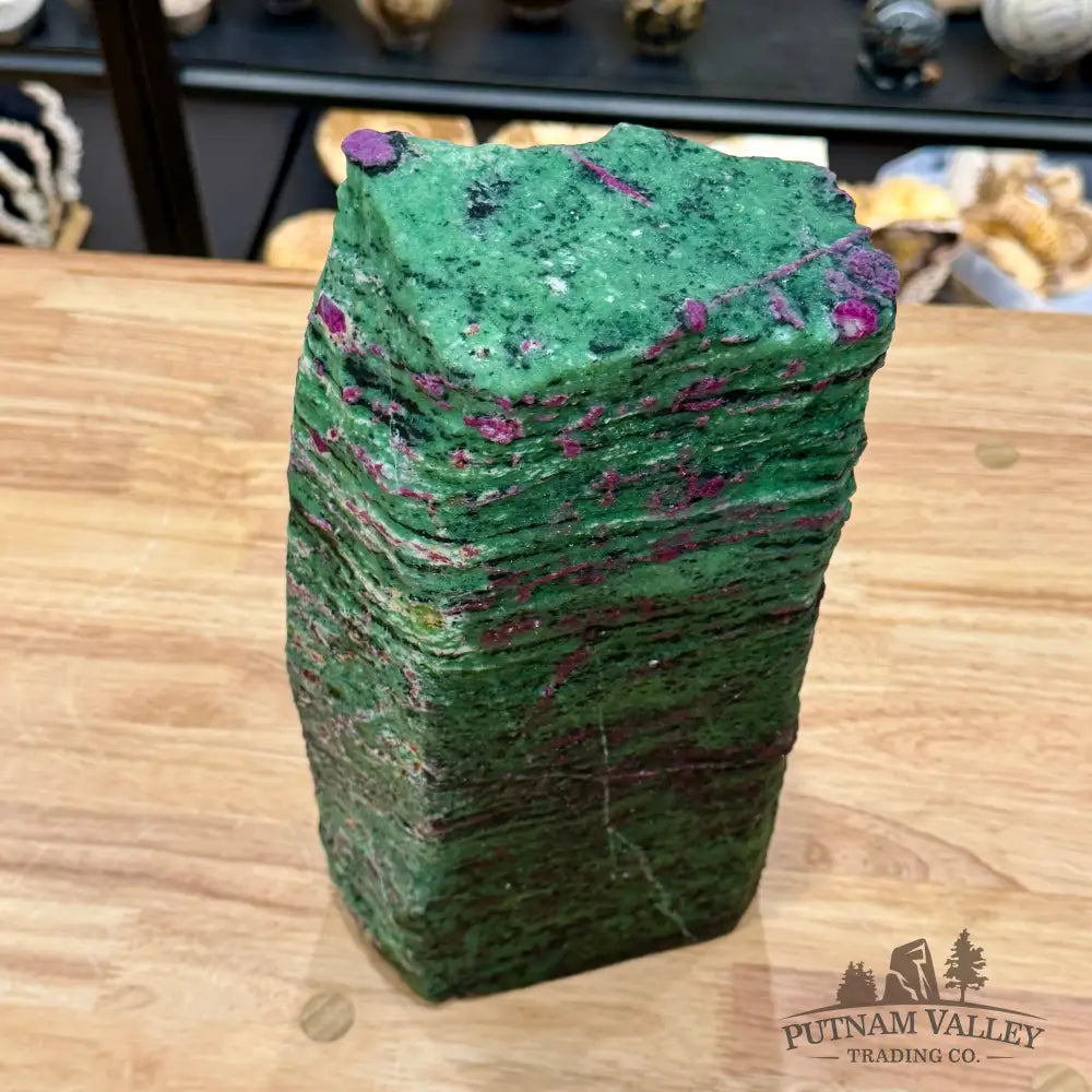 Ruby in Zoisite Statement Tower 12.5’’ - Sculpture