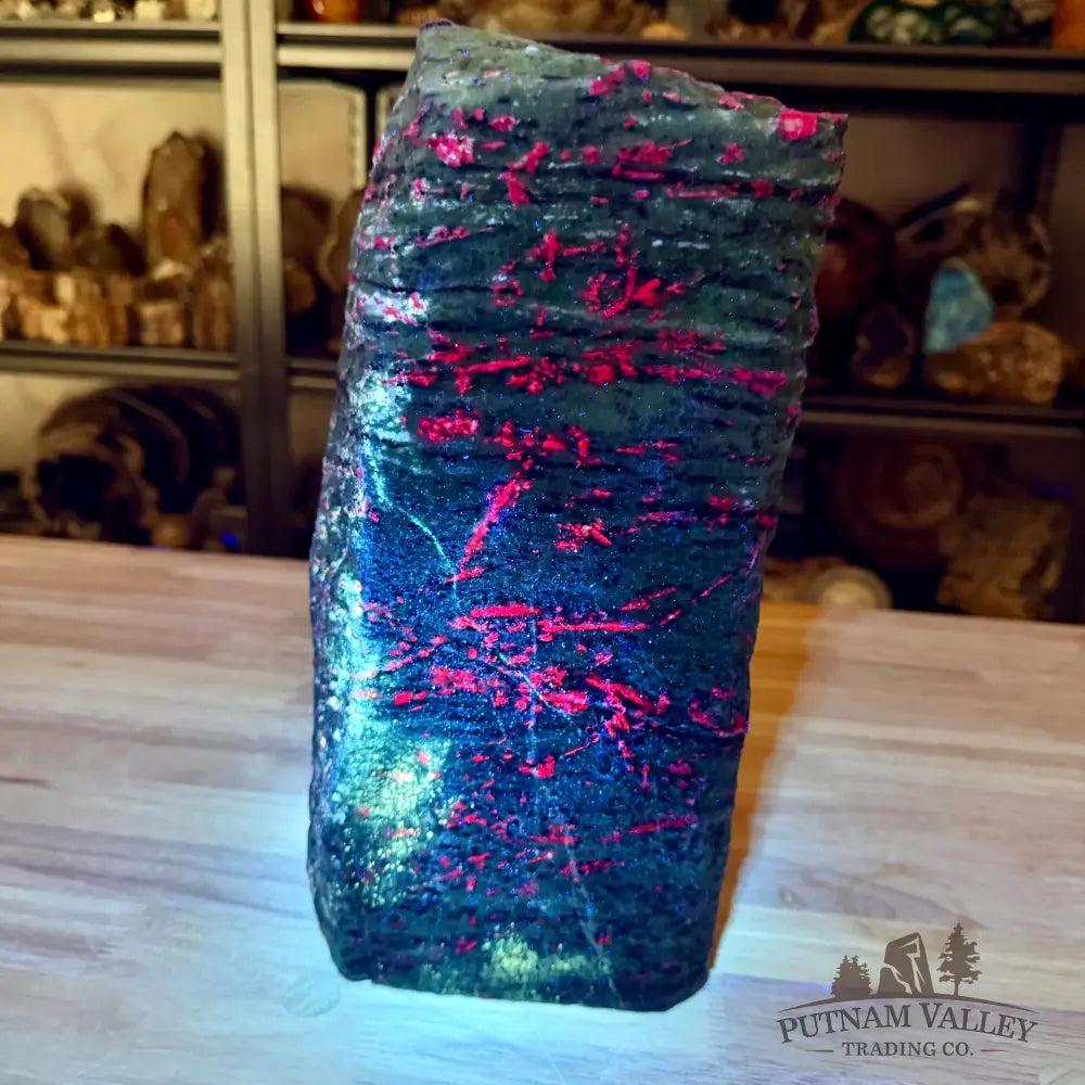 Ruby in Zoisite Statement Tower 12.5’’ - Sculpture