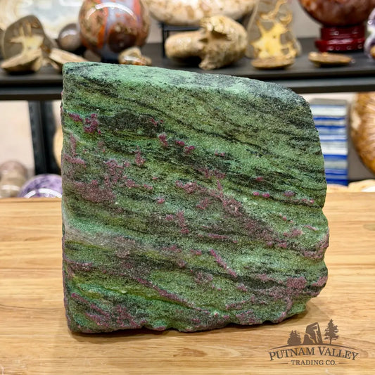 Ruby in Zoisite Tower 7.4’’| UV Reactive - Free Standing Accent
