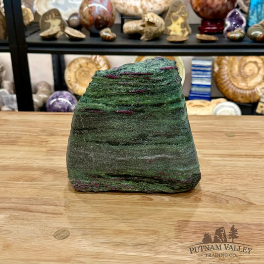 Ruby in Zoisite Tower 7.6’’| UV Reactive - Free Standing Accent