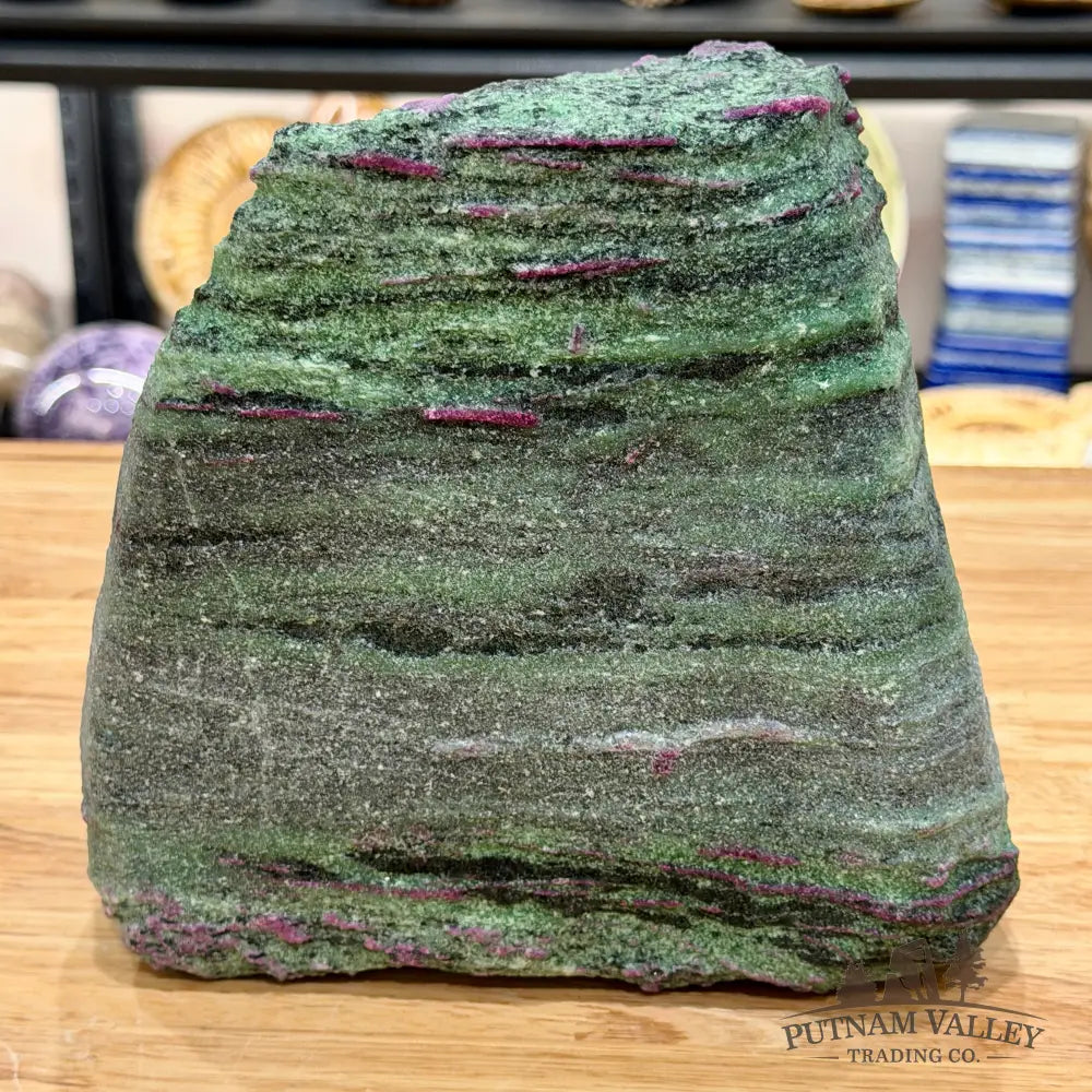 Ruby in Zoisite Tower 7.6’’| UV Reactive - Free Standing Accent