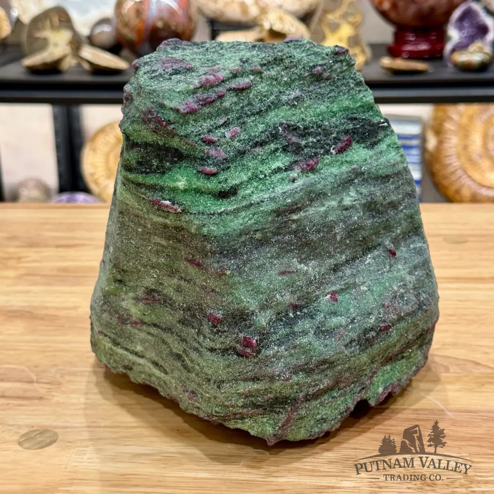 Ruby in Zoisite Tower 7.6’’| UV Reactive - Free Standing Accent