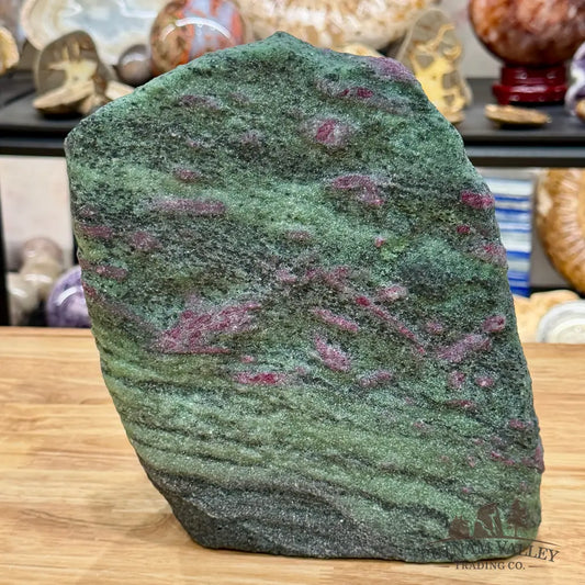 Ruby in Zoisite Tower 9.5’’| UV Reactive - Free Standing Accent